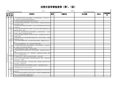 分层审核第3、4层