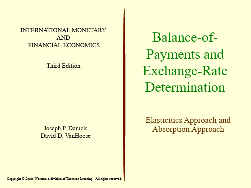 ch08 Balance-of-Payments and Exchange-Rate Determi