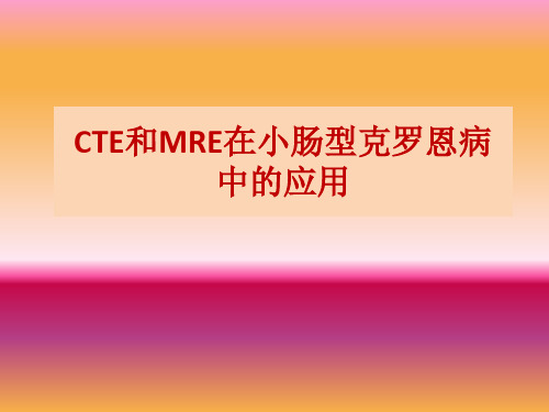 CTE和MRE在小肠型克罗恩病中的应用