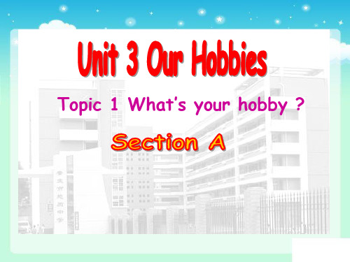 仁爱版八年级英语上册Unit3Topic1SectionA