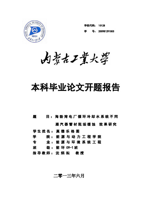 内蒙古工业大学本科生毕业设计