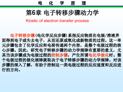 第6章电子转移步骤动力学