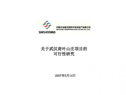 【2019年整理】武汉荷叶山庄项目可行性研究报告2007年38