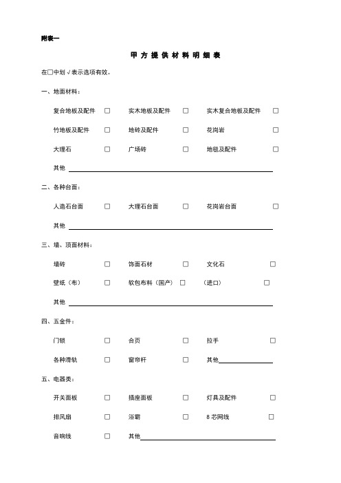 材料确认单验收单【范本模板】