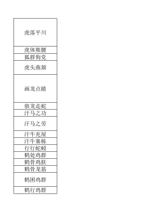 成语辞典 A-15卷