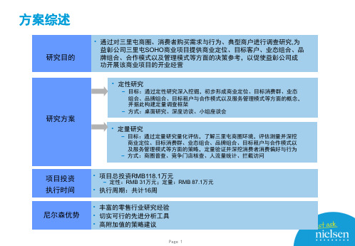 某商业项目商业定位与消费者行为研究计划书(PPT 54页)