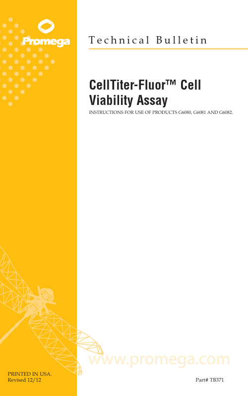 promega celltiter-fluor cell viability assay protocol