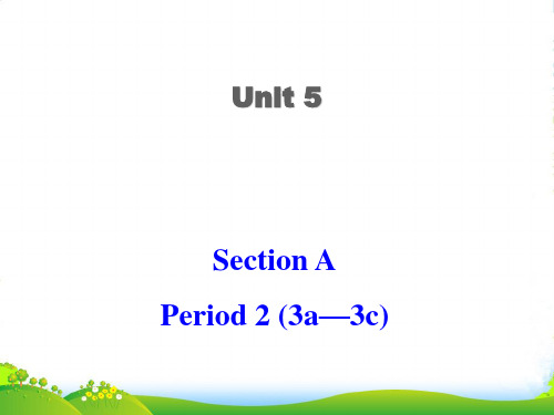 人教新目标九年级英语全册课件：Unit5 Section A (3a-3c)(共23张PPT)