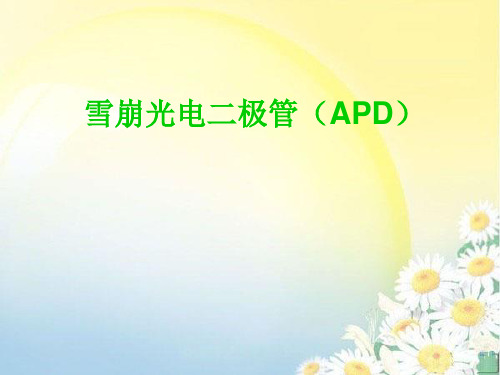 雪崩光电二极管(APD)-讨论课PPT