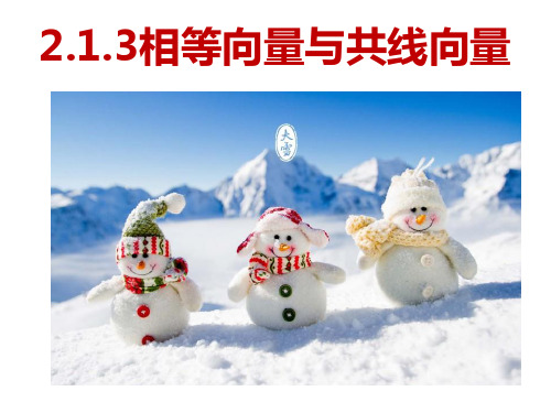 高中数学《第二章平面向量2.1平面向量的实际背景及基本概念2.1.3...》124PPT课件 一等奖名师