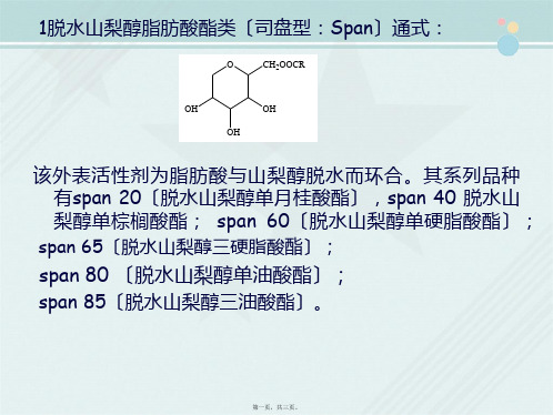 中药学《6.7司盘和吐温》