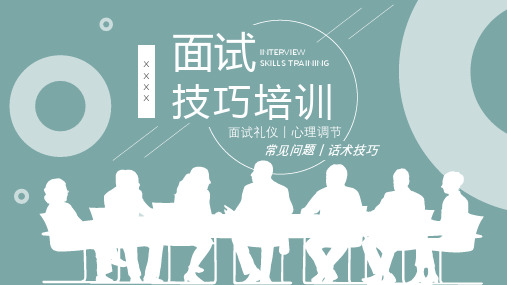 应届生求职应聘面试技巧通用话术面试礼仪着装注意事项培训PPT模板