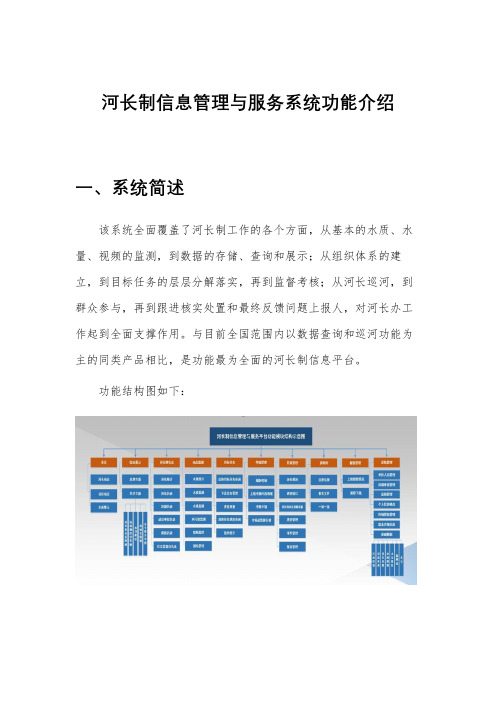 河长制信息管理与服务系统功能介绍