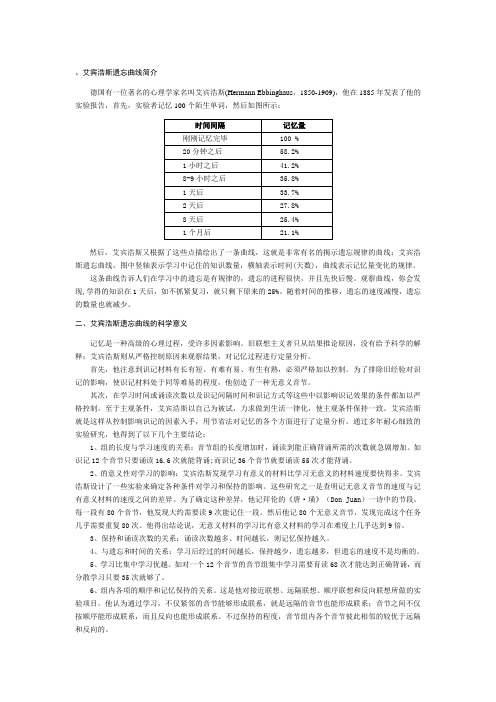 完整艾宾浩斯记忆法背单词