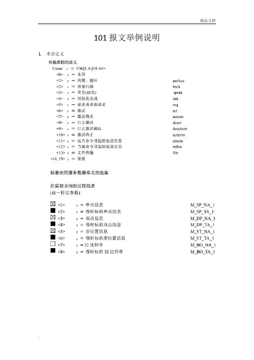 101报文举例分析