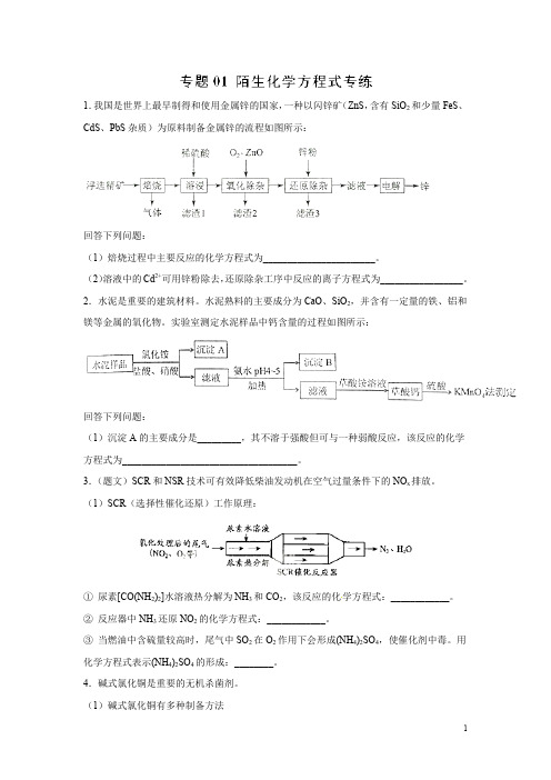 高考化学备考专项练习题集(24个) 附答案及解析