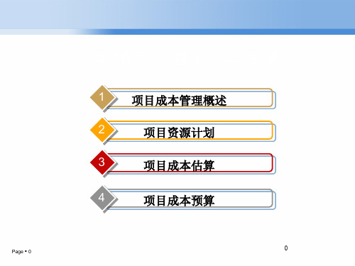 软件项目管理_第10章 软件项目的成本管理