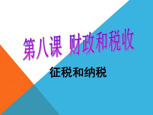 征税与纳税