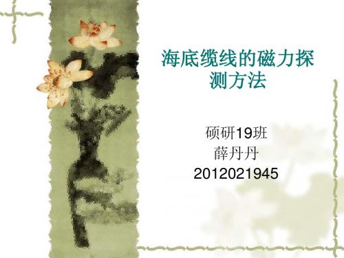 海底缆线的磁力探测方法