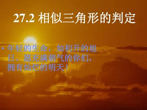 相似三角形的判定定理3