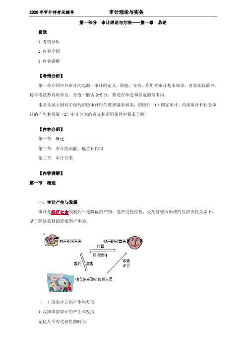2020年审计理论与实务考试复习资料  (1)