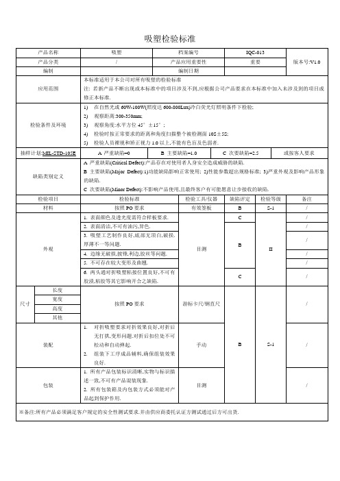 吸塑检验标准(013)