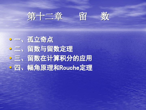 《高等数学教学资料》第一节 孤立奇点