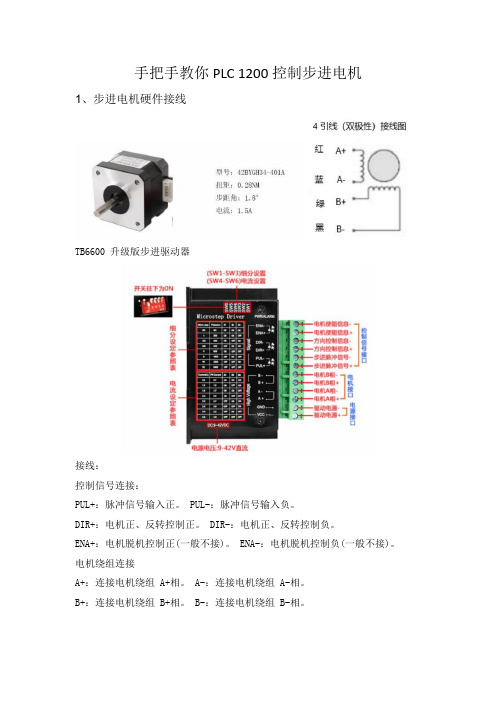 手把手教你PLC 1200控制步进电机