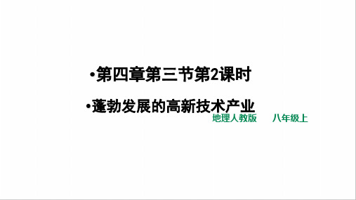 人教版地理八上4.3.2蓬勃发展的高新技术产业(共23张PPT)