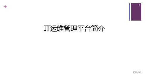 运维管理平台(全)PPT