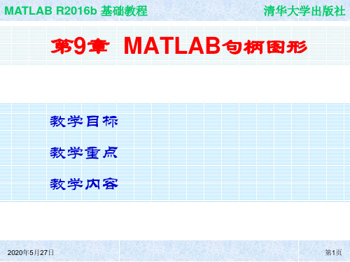 MATLAB基础教程(第三版)第9章 MATLAB句柄图形