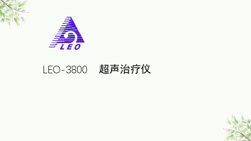 LEO-3800超声治疗仪介绍ppt课件