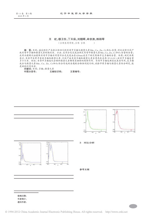 不同产地贝母多糖与微量元素对比分析_王虹