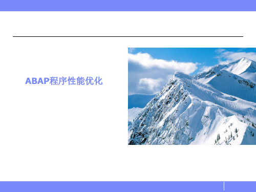 SAP_ABAP查询优化