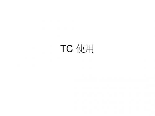 TC 使用