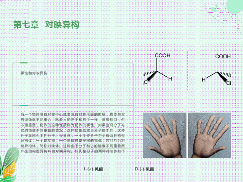 华中科技大学有机化学第七章对映异构现象