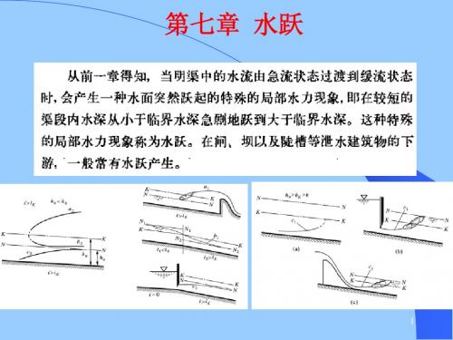 《水力学》第七章 水跃