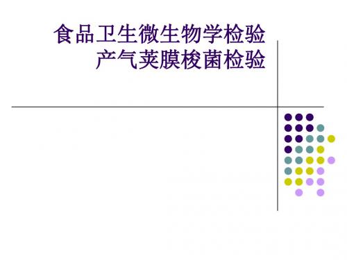 食品卫生微生物学检验产气荚膜梭菌-文档资料