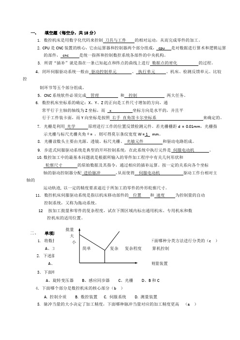 数控技术复习题