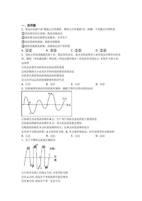 最新时事政治—价值规律的知识点总复习(2)