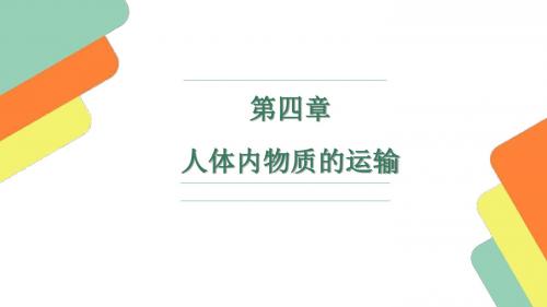 人教版 生物 七年级 下册 第四单元 第四章 第一节 流动的组织——血液(共29张PPT)