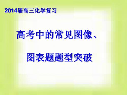 高考中图像、图表题题型分析(1)