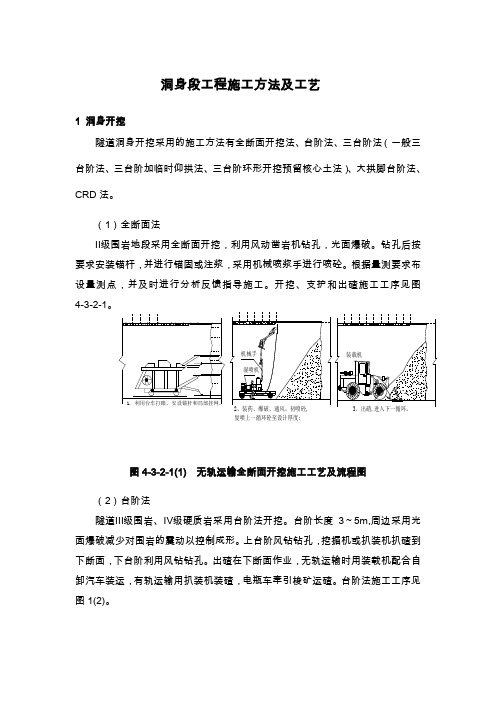 隧道出口洞身段工程施工方法及工艺