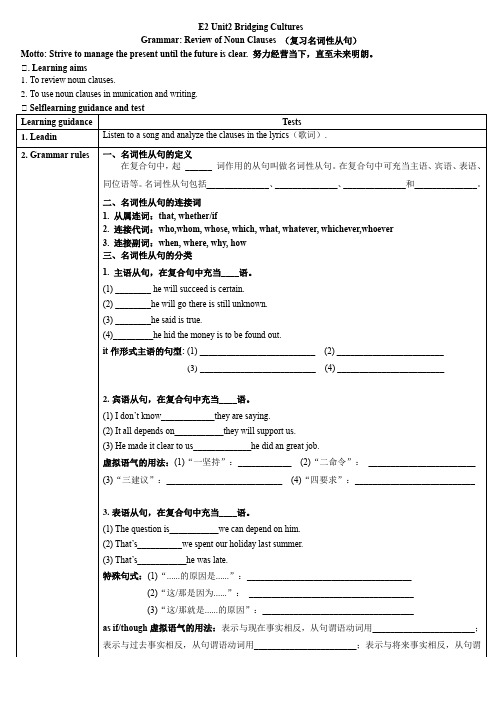 Unit2BridgingCulturesDiscoverusefulstructures名词性从句