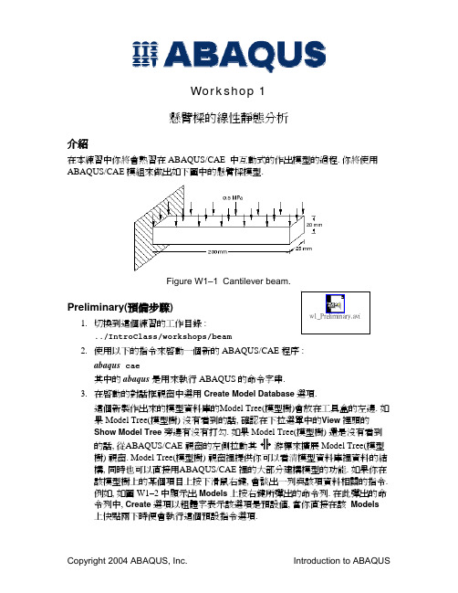 abaqus 培训资料(2)