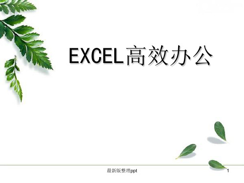 excel2010公式与函数ppt课件