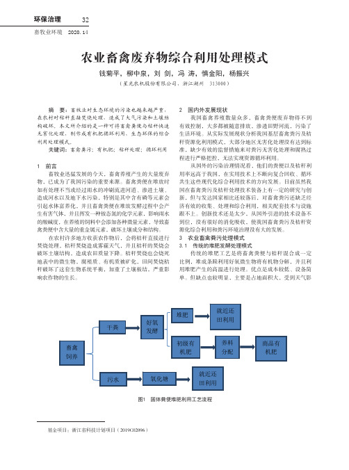 农业畜禽废弃物综合利用处理模式