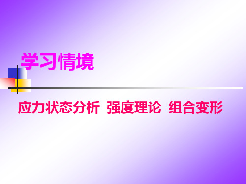 5 应力状态分析 强度理论 组合变形