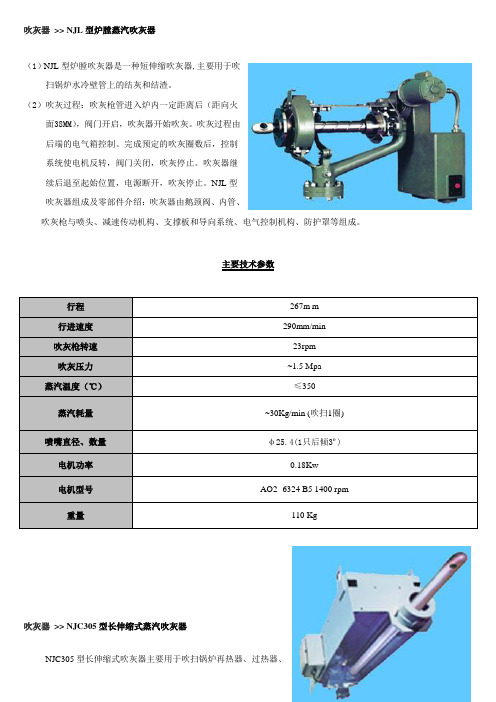 吹灰器NJL型炉膛蒸汽吹灰器