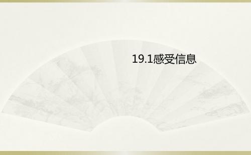 2017年秋九年级物理19.1《感受信息》ppt课件(沪科版)